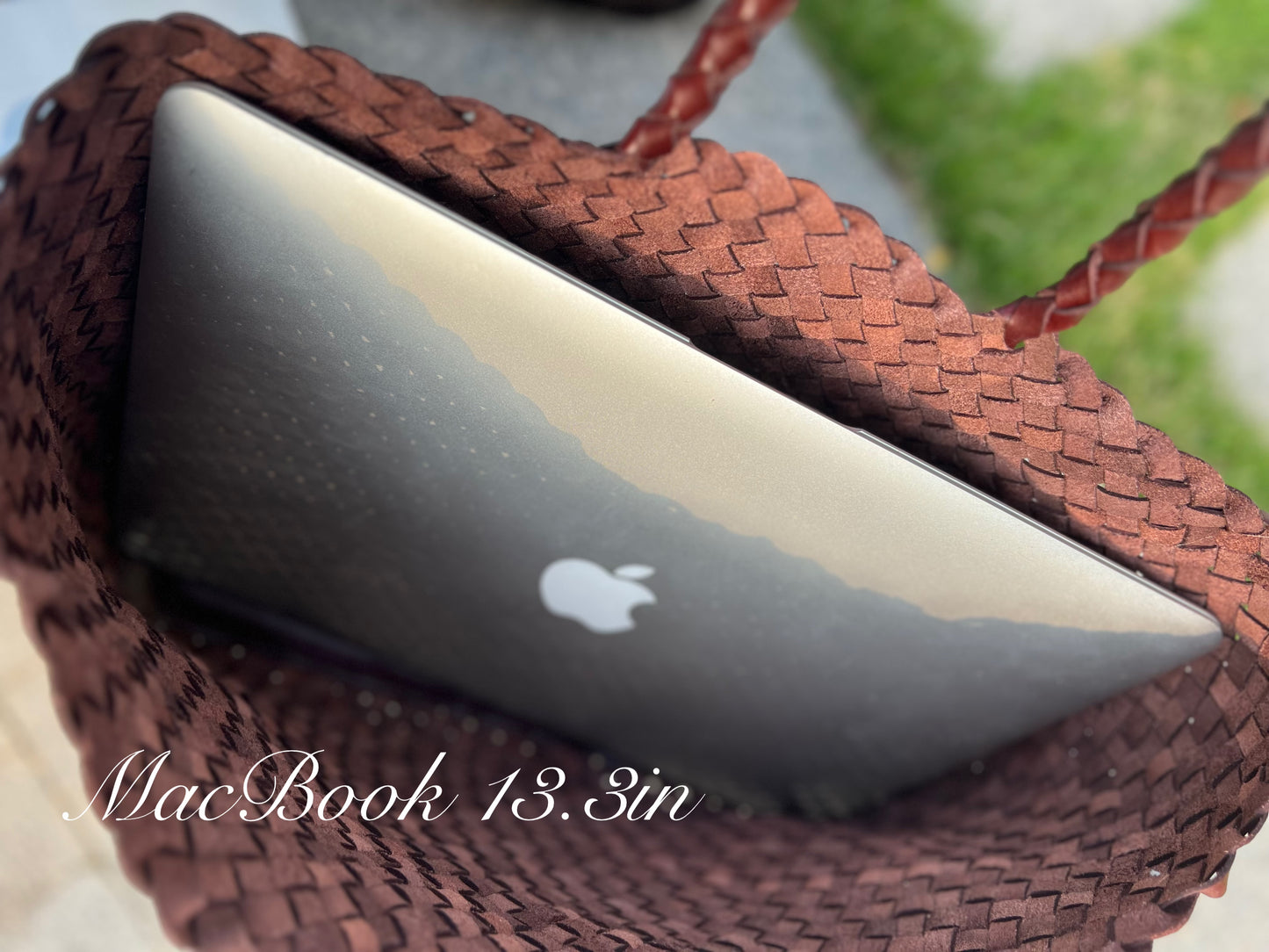 Eva - Retro Handmade Genuine Cowhide Woven Leather Tote Bag - Spacious Design