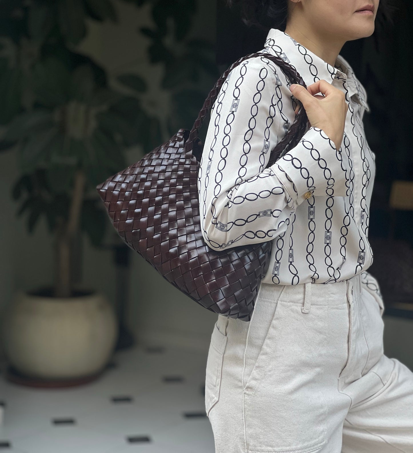 Lana Retro hand-woven first-layer cowhide shoulder bag, Soft Leather bag ,Gift for Wife,Gift for Mom, beach holiday  cow leather bag