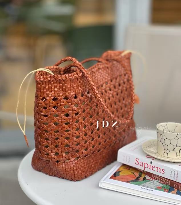Alena - Handmade Full Cowhide Leather Shoulder Bag
