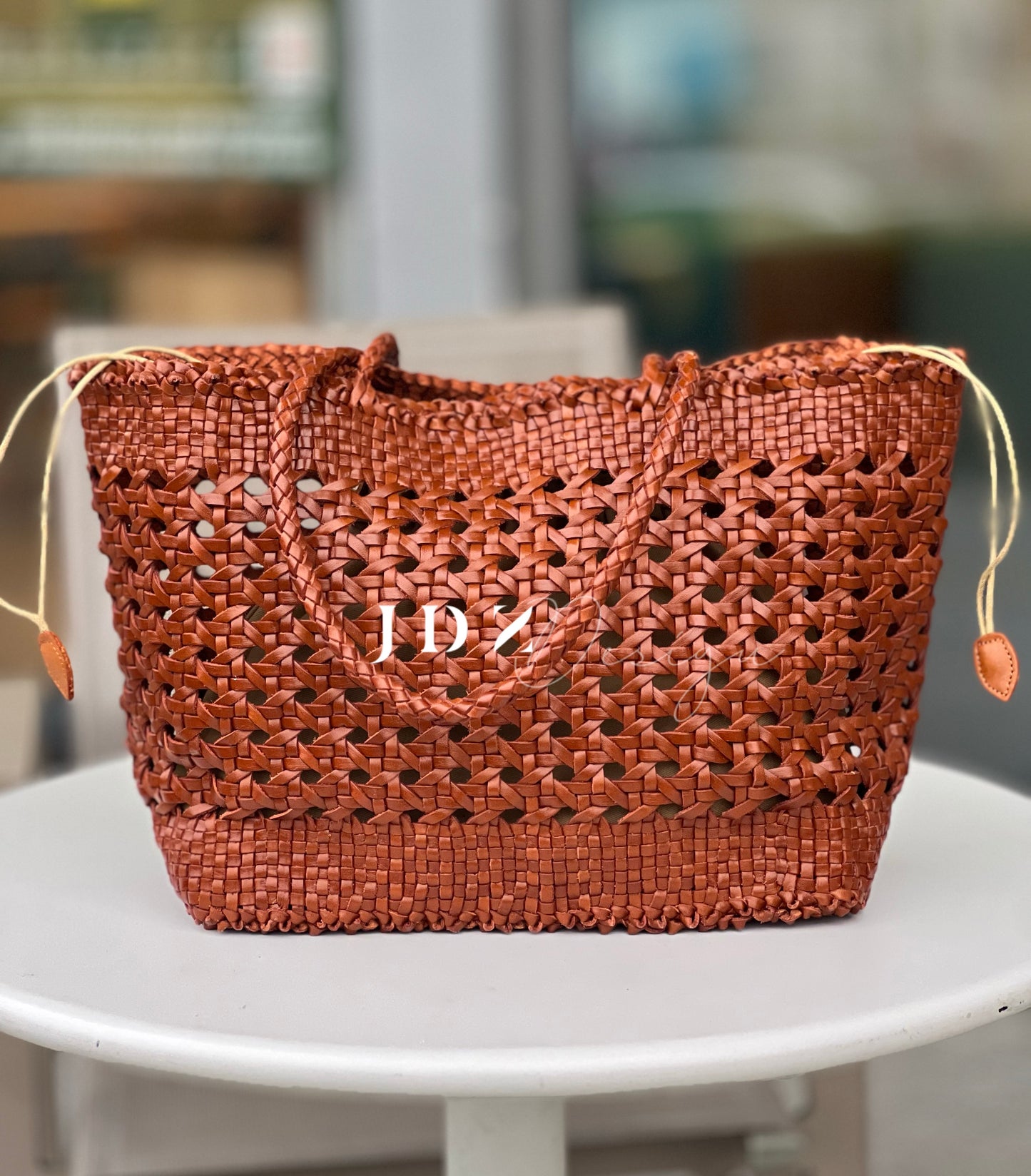 Alena - Handmade Full Cowhide Leather Shoulder Bag