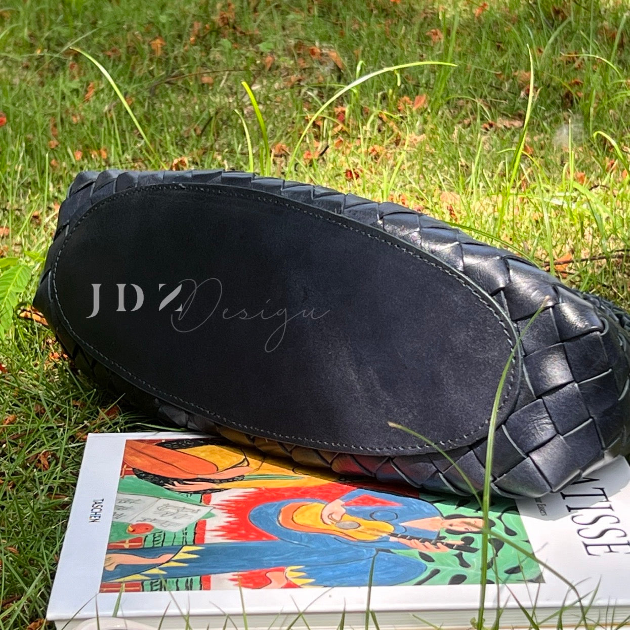 Elsa - Handcrafted Woven Leather Tote Bag, Hand Woven Ladies HOBO Bag