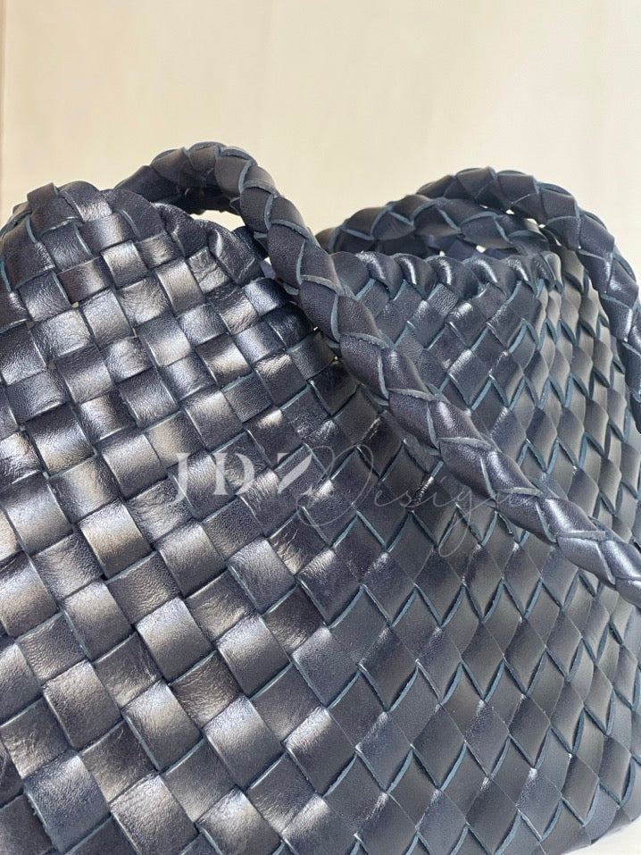 Lana Retro hand-woven first-layer cowhide shoulder bag, Soft Leather bag ,Gift for Wife,Gift for Mom, beach holiday  cow leather bag