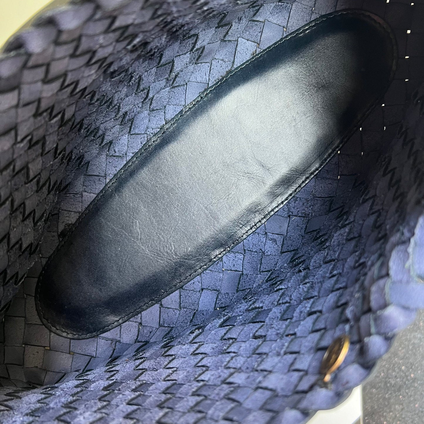 Mila - Retro Handwoven Genuine Cowhide Leather Tote Bag with Long Handle