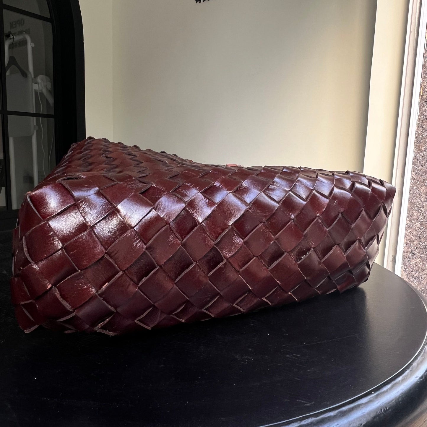 Sophia - Handmade Full Cowhide Leather Shoulder Bag with Single Strap