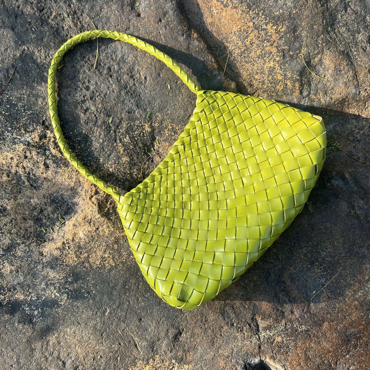 Sophia - Handmade Full Cowhide Leather Shoulder Bag with Single Strap