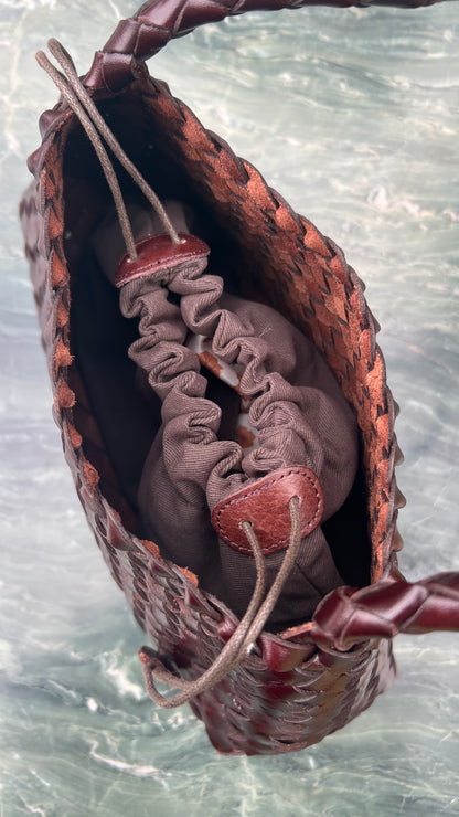 Sophia - Handmade Full Cowhide Leather Shoulder Bag with Single Strap