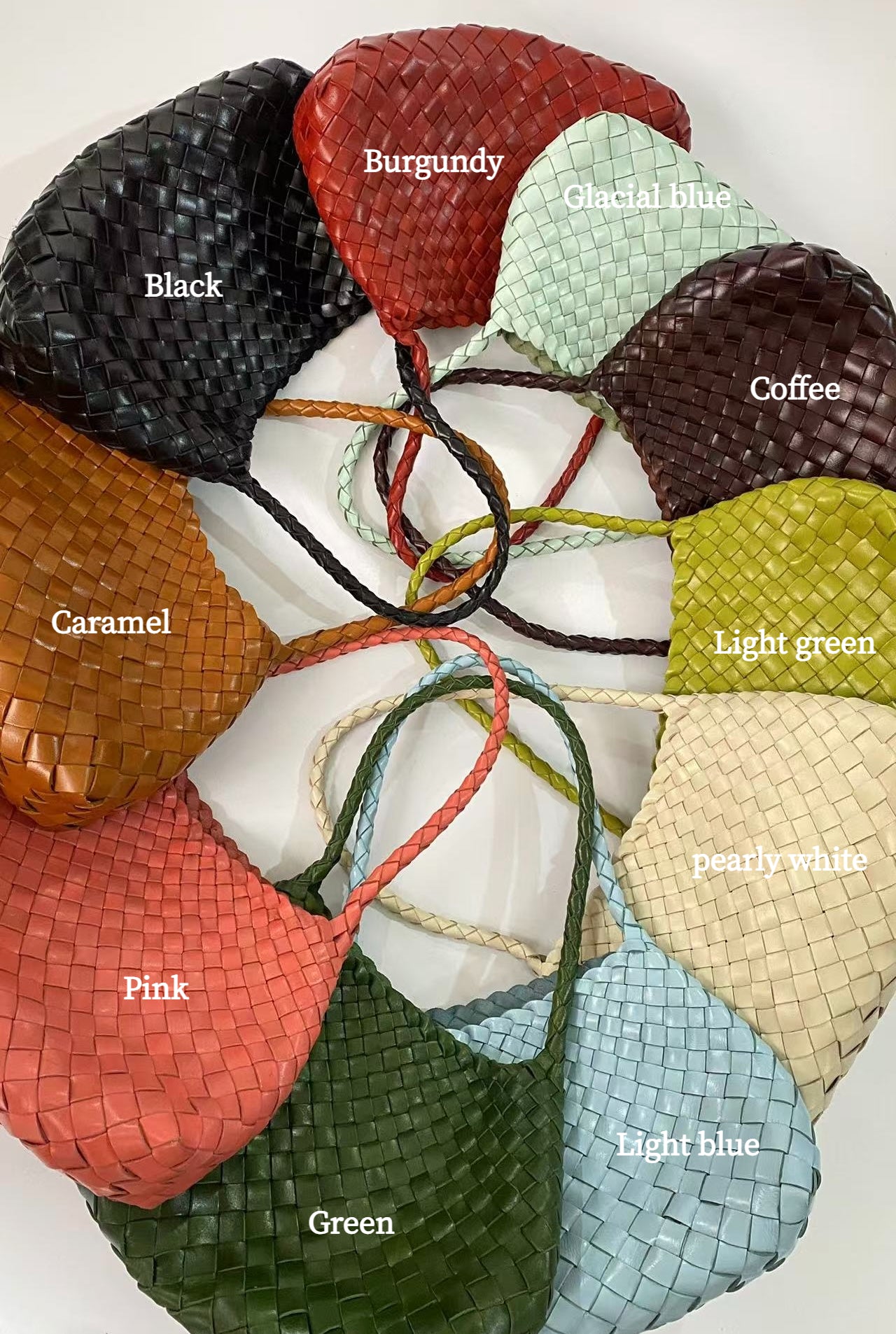 Sophia - Handmade Full Cowhide Leather Shoulder Bag with Single Strap