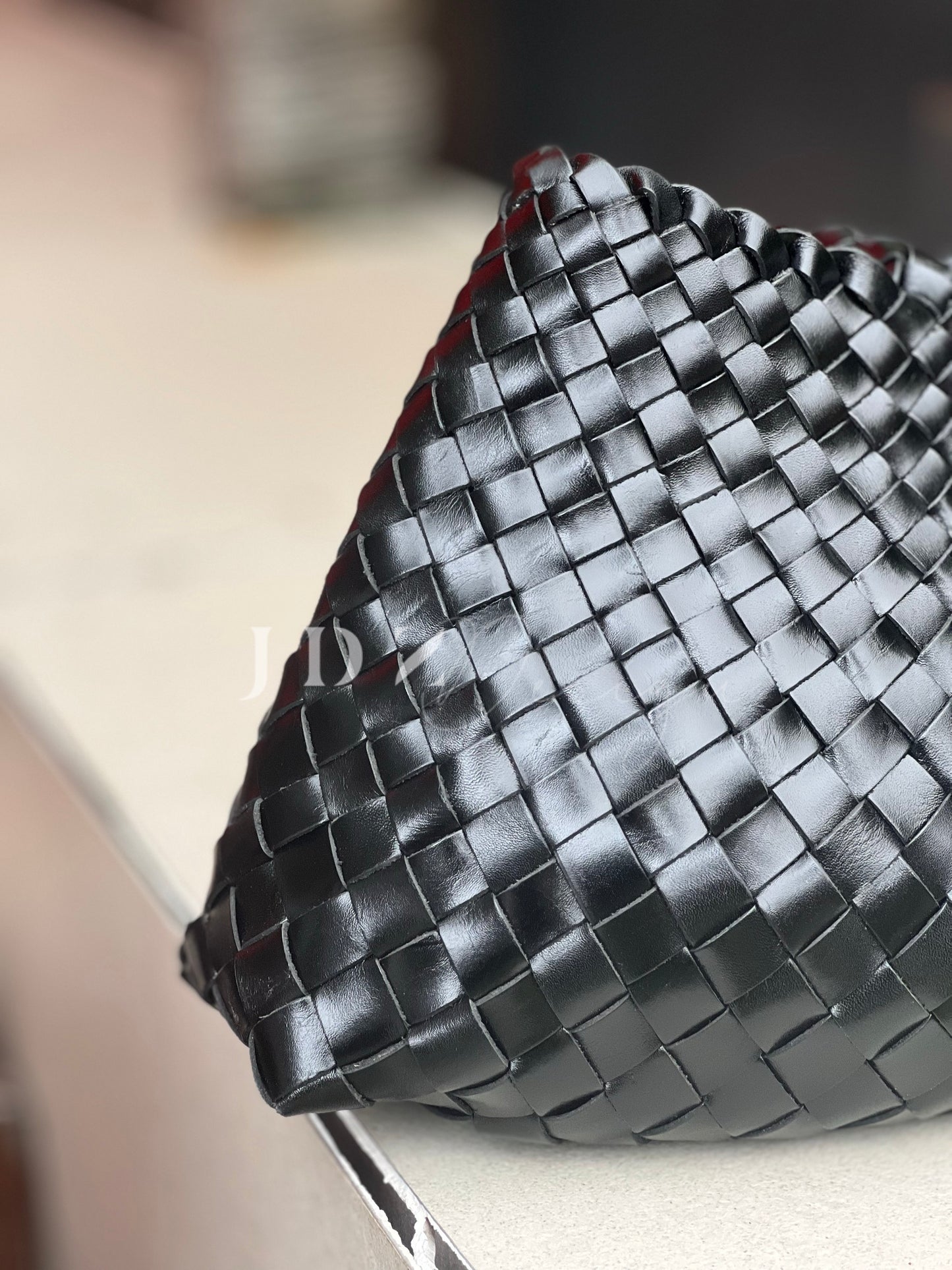 Mila - Retro Handwoven Genuine Cowhide Leather Tote Bag with Long Handle