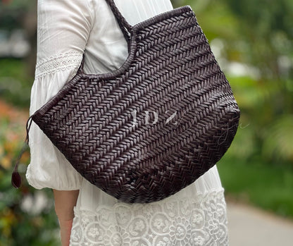 Emma - Retro Handmade Genuine Cowhide Leather Shoulder Bag