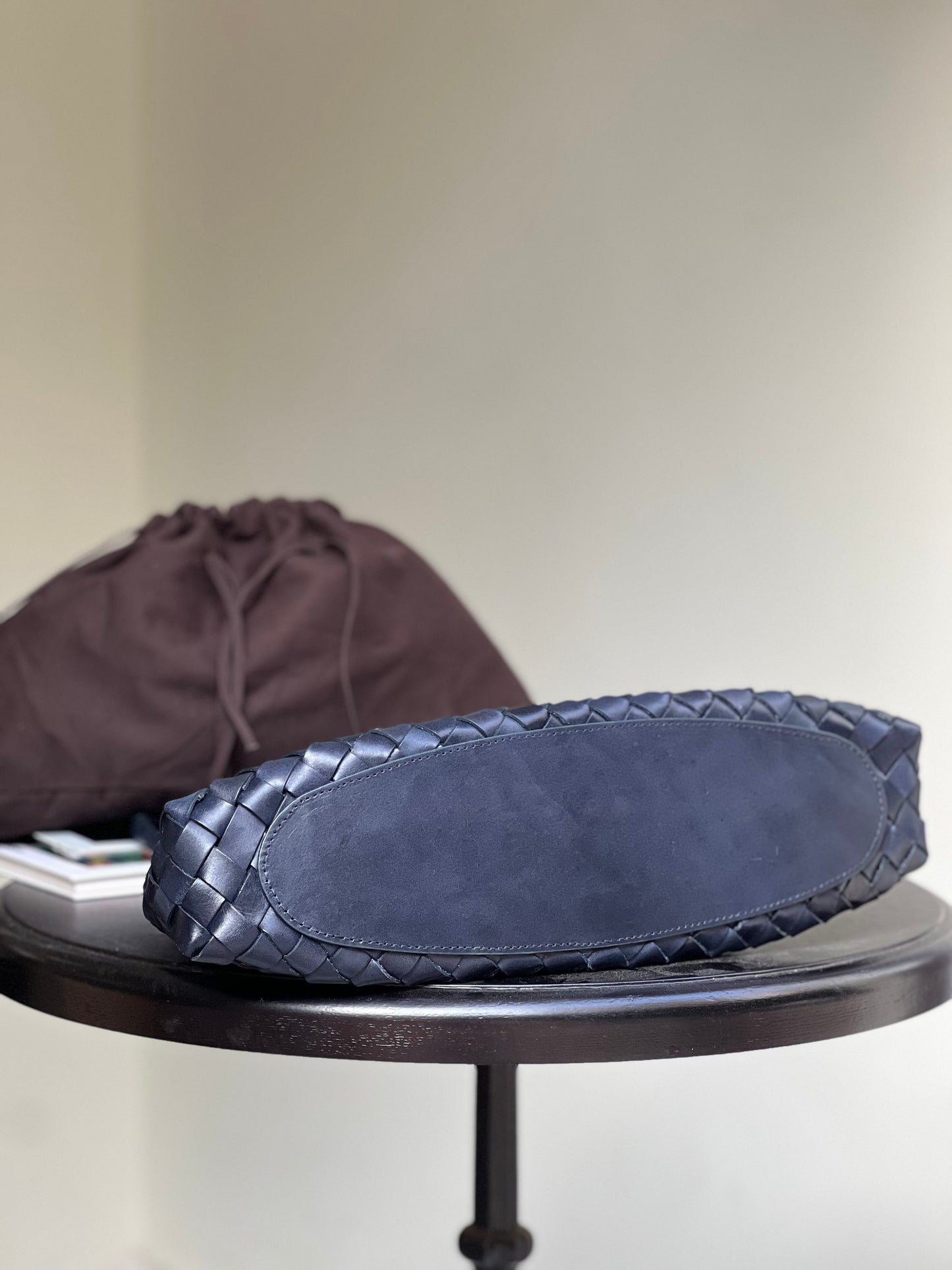 Mila - Retro Handwoven Genuine Cowhide Leather Tote Bag with Long Handle