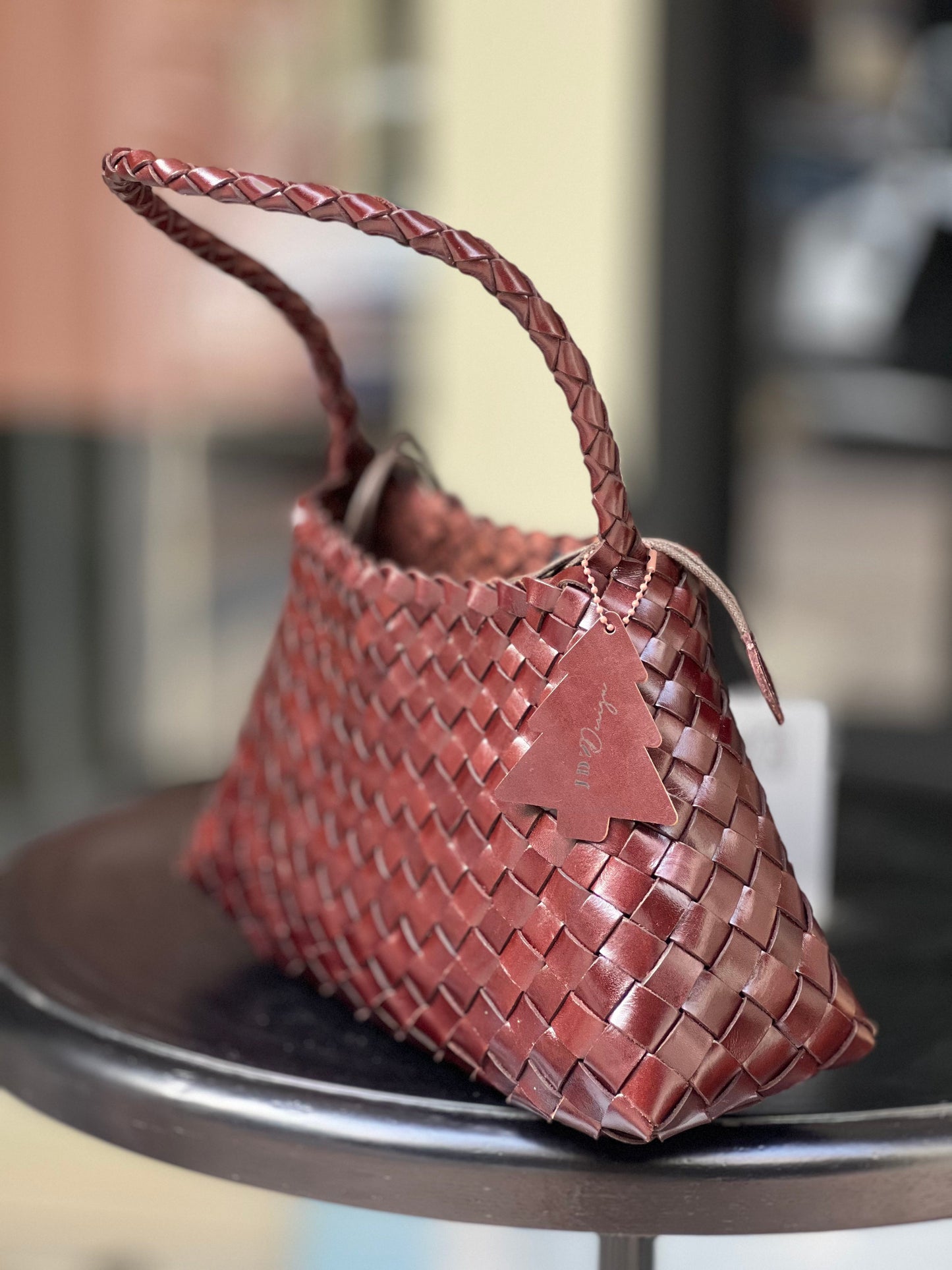 Sophia - Handmade Full Cowhide Leather Shoulder Bag with Single Strap